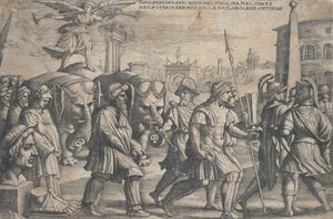 Triumf sławy o czystości, z „Triumfów Petrarki”. autorstwa Georg Pencz