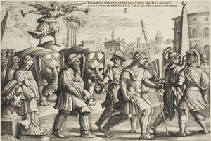 Triumf Sławy, trzecia płyta z Triumfów Petrarki autorstwa Georg Pencz