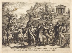 Triumf miłości autorstwa Georg Pencz