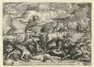 Triumf śmierci Sześć triumfów Petrarki (tytuł serii) autorstwa Georg Pencz