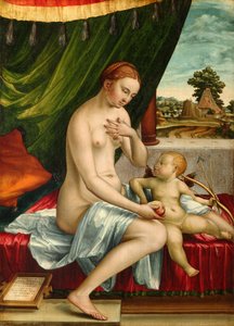 Wenus i Amor autorstwa Georg Pencz