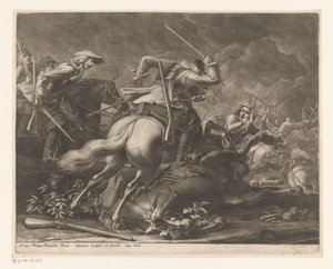 walka jeździecka autorstwa Georg Philipp Rugendas (I)