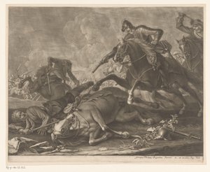 walka jeździecka autorstwa Georg Philipp Rugendas (I)