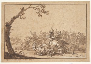 Szermierka jeździecka autorstwa Georg Philipp Rugendas