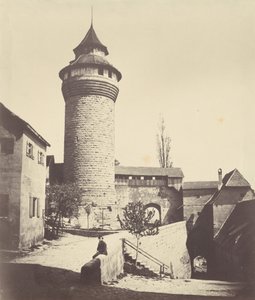 Der Runde Turm und der Festung in Nürnberg (Okrągła wieża i twierdza w Norymberdze), ok. 1852 (zdjęcie) autorstwa Georg Schmidt