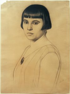G.Scholz, portret Elisabeth Scholz