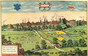Bethune autorstwa Georg and Hogenberg Franz (1535 90) Braun