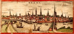 Brema autorstwa Georg and Hogenberg Franz (1535 90) Braun