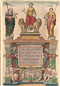 Przednia okładka książki Civitates orbis terrarum autorstwa Brauna i Hogenberga