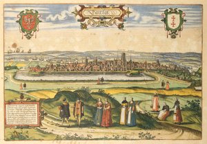 Gdańsk z Miast Świata – Georg Braun autorstwa Georg Braun and Hogenberg Franz