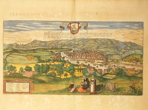 Mapa Bilbao z II wojny światowej autorstwa Georga Braun autorstwa Georg Braun and Hogenberg Franz