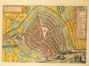 Mapa Goudy z miast świata autorstwa Georga Braun autorstwa Georg Braun and Hogenberg Franz
