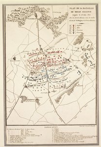 Mapa bitwy pod Waterloo