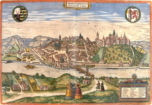 Miśnia, Niemcy autorstwa Georg and Hogenberg Franz (1535 90) Braun