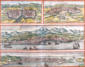Parma, Siena, Palermo, Trapani, Włochy autorstwa Georg and Hogenberg Franz (1535 90) Braun