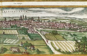 Grunt rolny w pobliżu Valladolid, w Stanach Zjednoczonych, Franz HOGENBERG (1535-1590) autorstwa Georg Braun and Hogenberg Franz