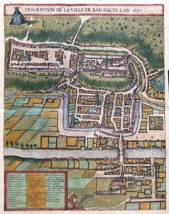 Bar le Duc, Francja (rycina autorstwa Georg Braun and Hogenberg Franz