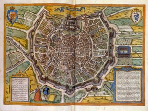 Plan de Milan i 1585 tiré de l