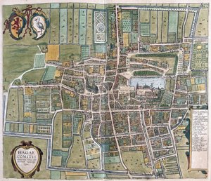 Haga, Holandia (grawerowanie autorstwa Georg Braun and Hogenberg Franz