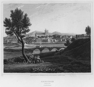Carlisle, Widok ogólny, Cumberland (grawerowanie)