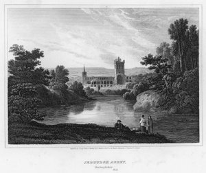 Opactwo Jedburgh, Roxburghshire (grawerowanie)
