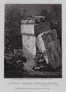 Starożytności rzymskie, Aldborough, Yorkshire (grawerowanie) autorstwa George (after) Arnald