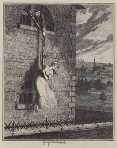 Ilustracja do Jacka Shepparda (grafika) autorstwa George (after) Cruikshank