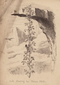 Jaś i łodyga fasoli (rycina) autorstwa George (after) Cruikshank