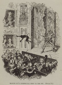 Nieoczekiwana wizyta Mistrza Joe w studni (rycina) autorstwa George (after) Cruikshank
