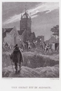 Wielka Jama w Aldgate (rycina) autorstwa George (after) Cruikshank