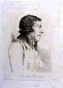 Horace Walpole, 4. hrabia Orford (1717-97), grawerowany przez Williama Daniella (1769-1837) autorstwa George (after) Dance