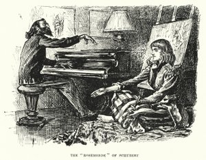 Ilustracja do Trilby autorstwa George du Maurier (grafika) autorstwa George (after) Du Maurier