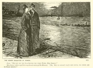 Szkolnictwo wyższe kobiet (grafika) autorstwa George (after) Du Maurier