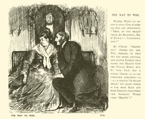Sposób na zaloty (grawerowanie) autorstwa George (after) Du Maurier