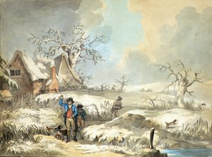 Strzelanie do bekasów, ryciny przez Thomasa Rowlandsona (1756-1827), wyd. J. Harris