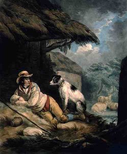 Pasterz, ryty i pub. autorstwa Williama Barnarda (1774-1849)