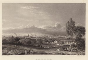 Manchester (grawerowanie) autorstwa George (after) Pickering