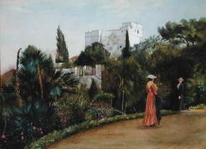 Italianate Landscape (akwarela na papierze)