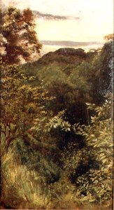 The Glen, Naworth, Cumbria (olej na płycie)