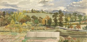 Kilburn Patrząc w stronę Hampstead, 1858 (wc na papierze)