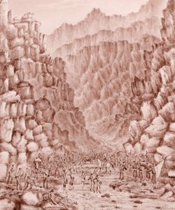 Khoord Caubel Pass autorstwa George Alfred Croly