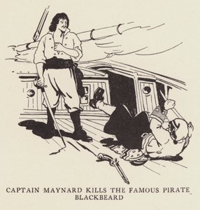 Kapitan Maynard zabija słynnego pirata Czarnobrodego