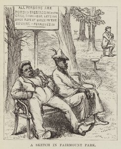 Szkic w Fairmount Park autorstwa George Augustus Sala