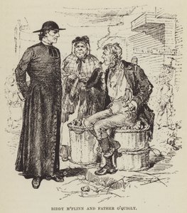 Biddy MFlinn i ojciec Oquigly autorstwa George Augustus Sala
