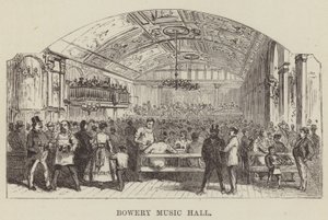 Sala koncertowa Bowery autorstwa George Augustus Sala
