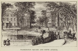 Plac Waszyngtona i Piąta Aleja autorstwa George Augustus Sala