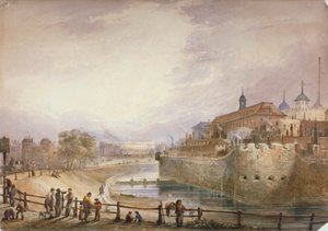 Tower of London, ok. 1840 autorstwa George B Campion