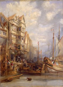 Gray Horse Inn, Quayside, Newcastle upon Tyne (olej na płótnie)