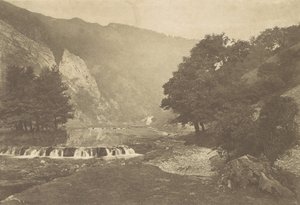 Wejście do Dove Dale, Derbyshire, lata 80. XIX wieku, druk 1888., lata 80. XIX wieku, druk 1888.