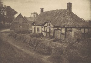 Dom Izaaka Waltona w Shallowford, Staffordshire, lata 80. XIX wieku, druk 1888., lata 80. XIX wieku, druk 1888.